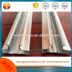 Light gauge galvanized steel slatwall insert